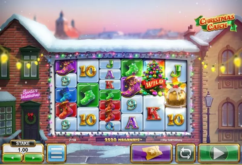 Christmas Catch Fun Slot Game made by Big Time Gaming with 6 Reel and 117649 Lines