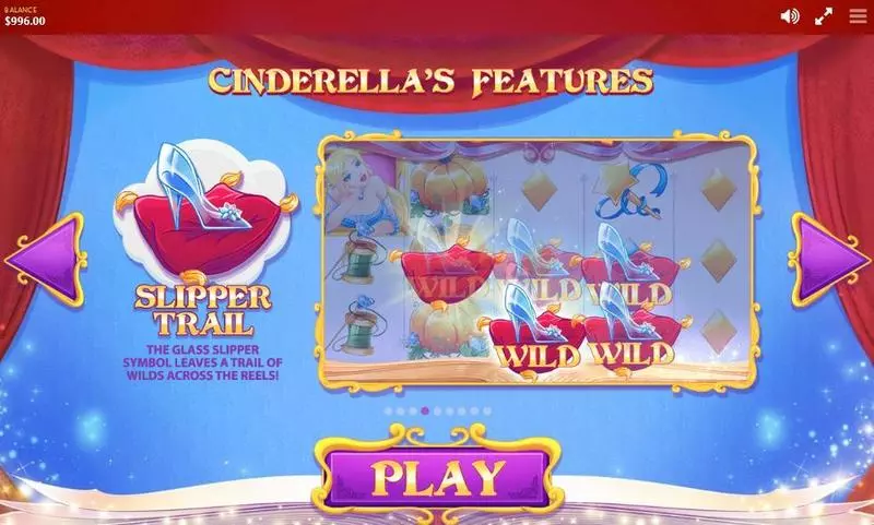 Cinderella Fun Slot Game made by Red Tiger Gaming with 5 Reel and 20 Line