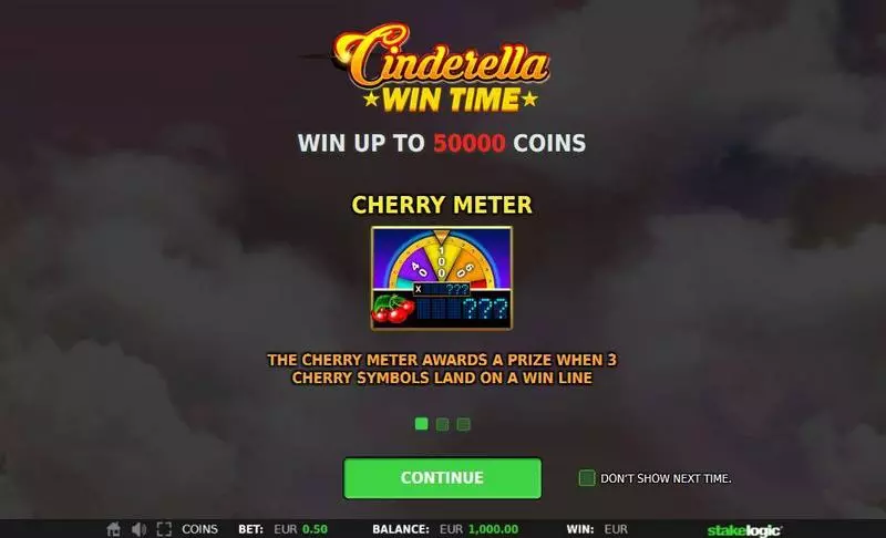 Cinderella Win Time Fun Slot Game made by StakeLogic with 3 Reel and 50 Line