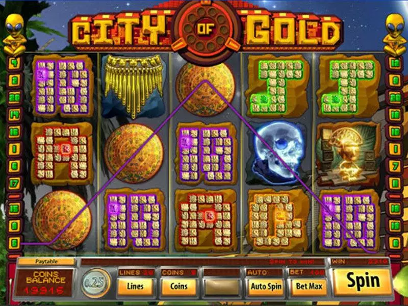 City of Gold Fun Slot Game made by Saucify with 5 Reel and 20 Line