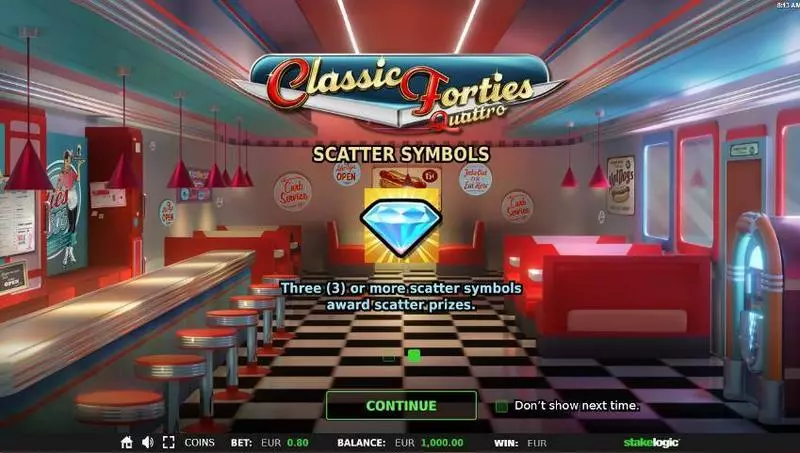 Classic Forties Quattro Fun Slot Game made by StakeLogic with 5 Reel and 40 Line