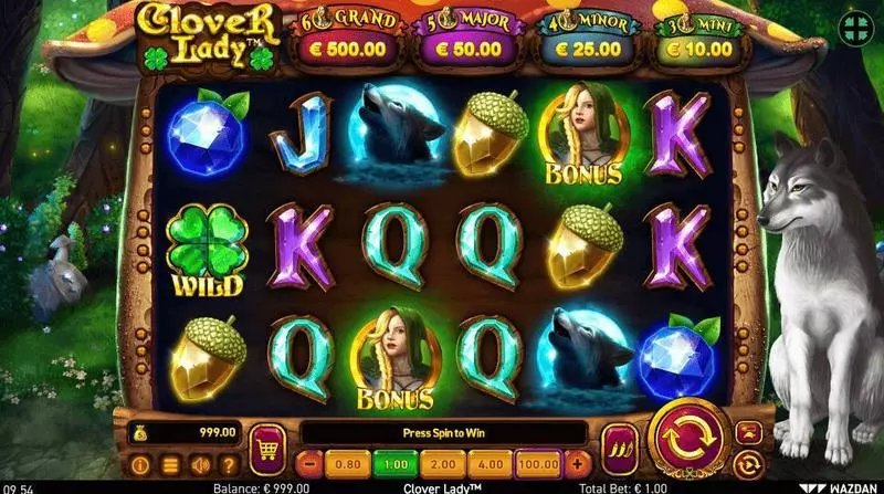 Clover Lady Fun Slot Game made by Wazdan with 6 Reel and 10 Line