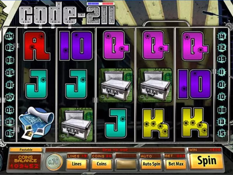 Code 211 Fun Slot Game made by Saucify with 5 Reel and 15 Line
