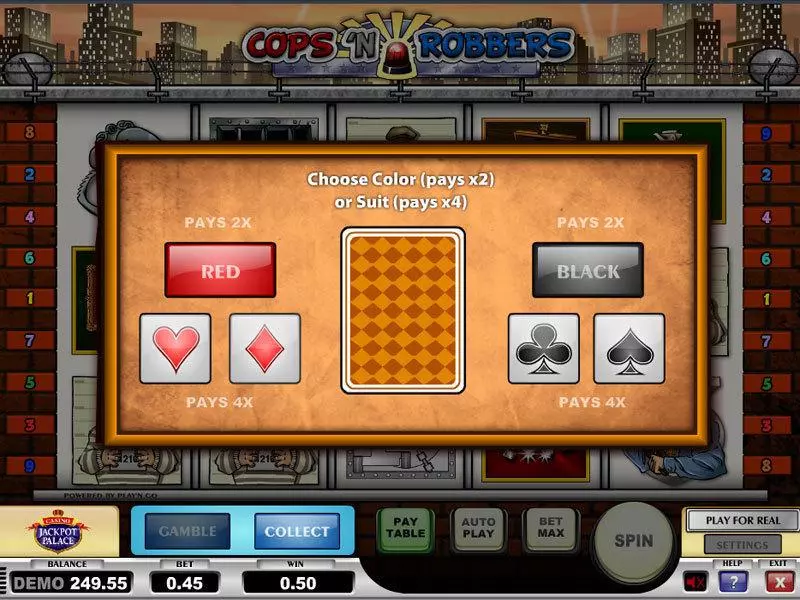 Cops n Robbers Fun Slot Game made by Play'n GO with 5 Reel and 9 Line