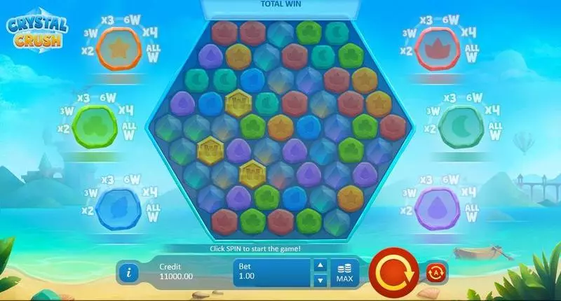 Crystal Crush Fun Slot Game made by Playson with 5 Reel 