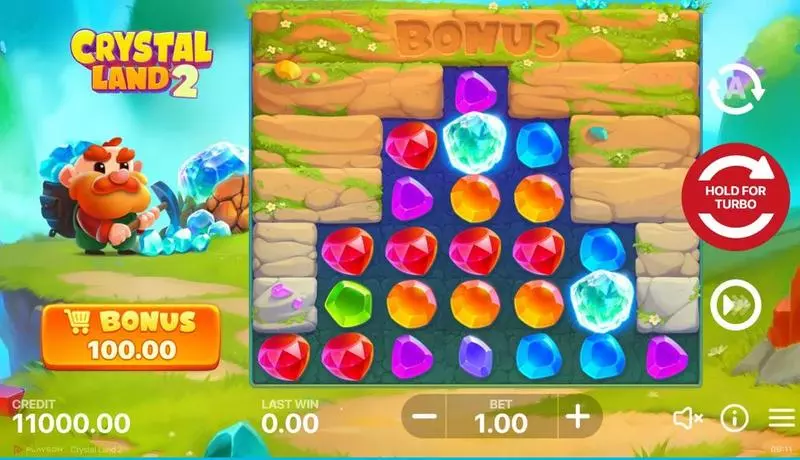 Crystal Land 2 Fun Slot Game made by Playson with 7 Reel 