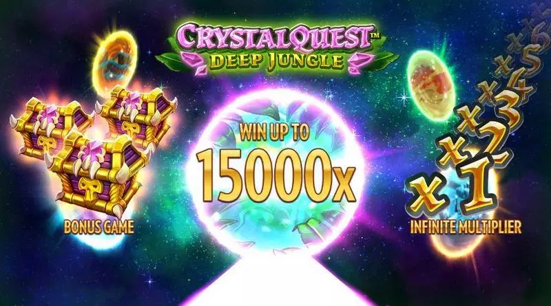 Crystal Quest Deep Jungle Fun Slot Game made by Thunderkick with 6 Reel and 4096 Line