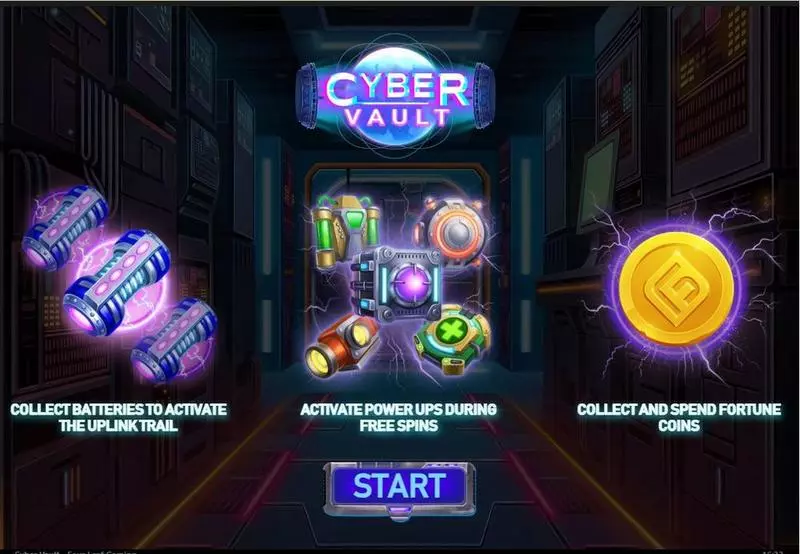 Cybes Vault Fun Slot Game made by Four Leaf Gaming with 5 Reel 