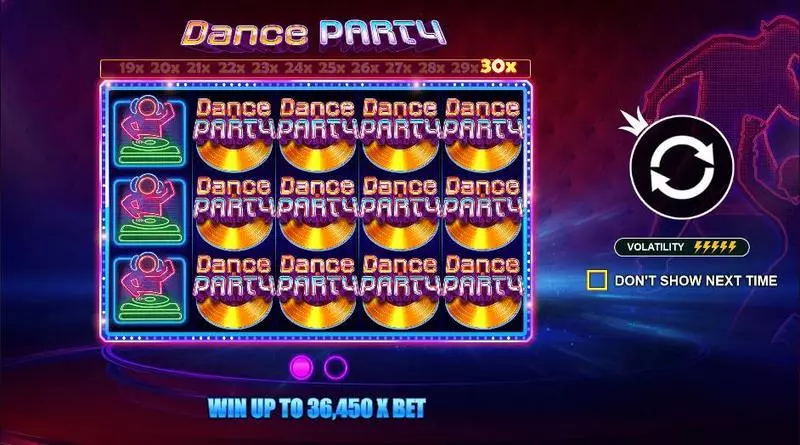 Dance Party Fun Slot Game made by Pragmatic Play with 5 Reel and 243 Line