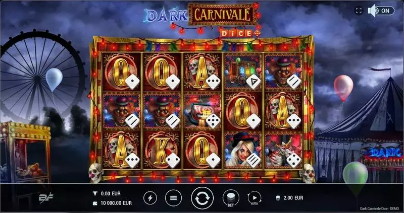 Dark Carnivale Dice Fun Slot Game made by BF Games with 5 Reel and 20 Line