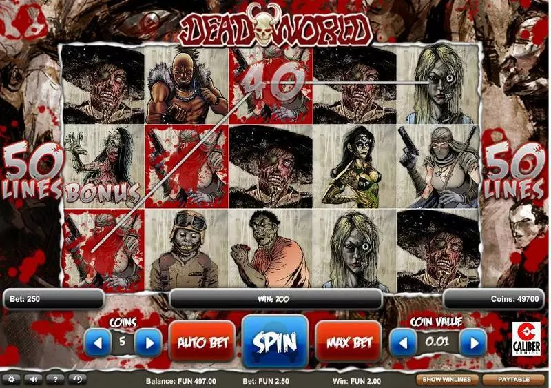 Deadworld Fun Slot Game made by 1x2 Gaming with 5 Reel and 50 Line