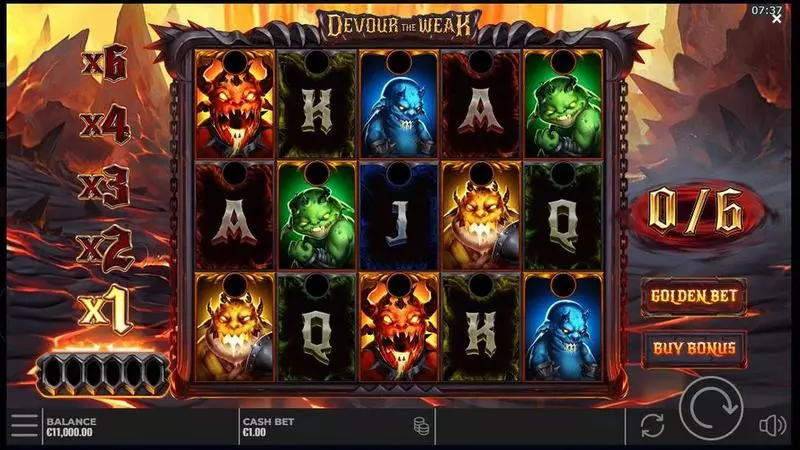 Devour the Weak Fun Slot Game made by Yggdrasil with 3 Reel and 5 Line