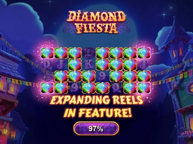 Diamond Fiesta Fun Slot Game made by RTG with 5 Reel and 50 Line