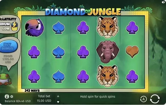 Diamond of Jungle Fun Slot Game made by BGaming with 5 Reel and 243 Line