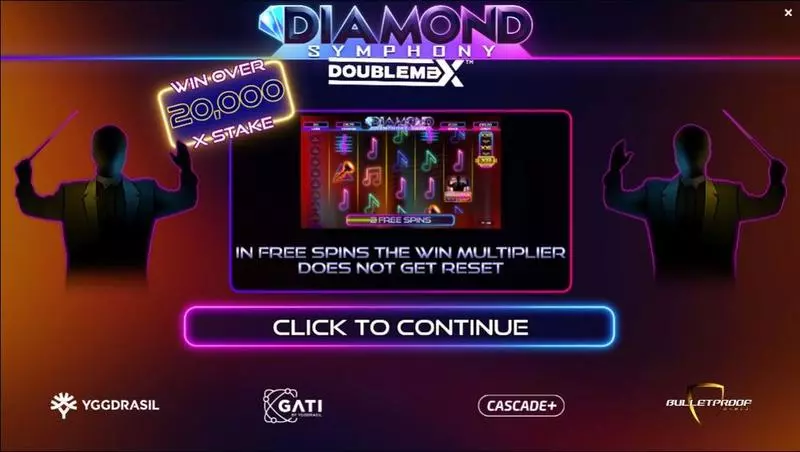 Diamond Symphony DoubleMax Fun Slot Game made by Bulletproof Games with 5 Reel and 20 Line