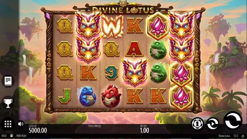 Divine Lotus Fun Slot Game made by Thunderkick with 6 Reel and 4096 Line