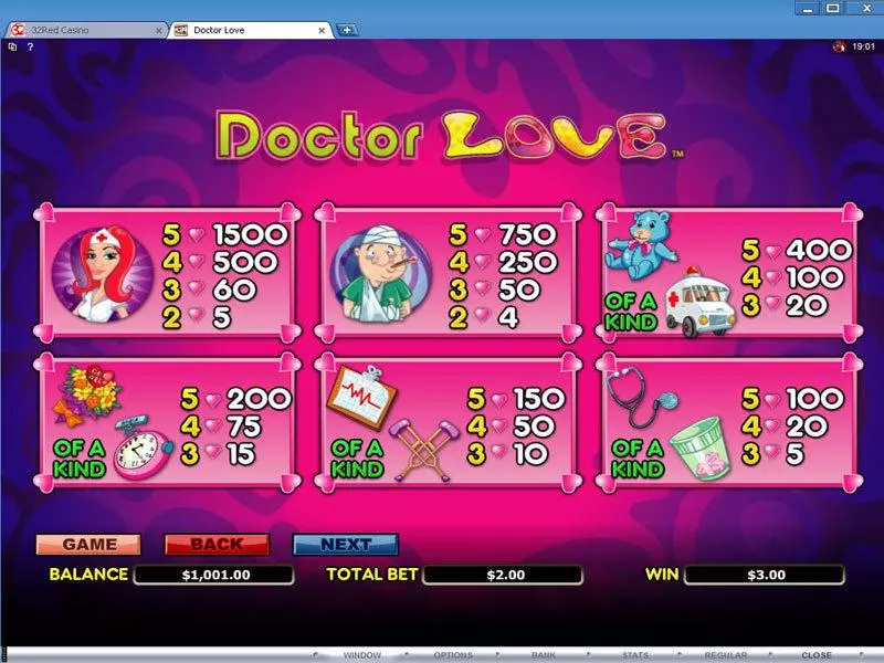 Doctor Love Fun Slot Game made by Microgaming with 5 Reel and 20 Line