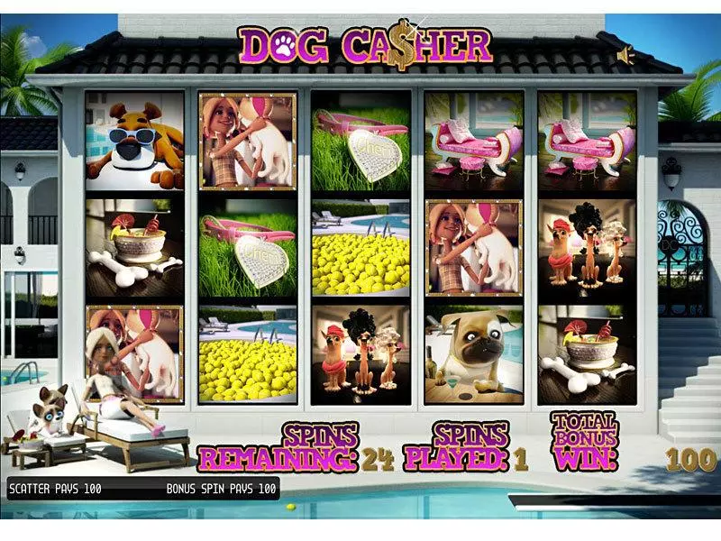 Dog Ca$her Fun Slot Game made by Sheriff Gaming with 5 Reel and 20 Line