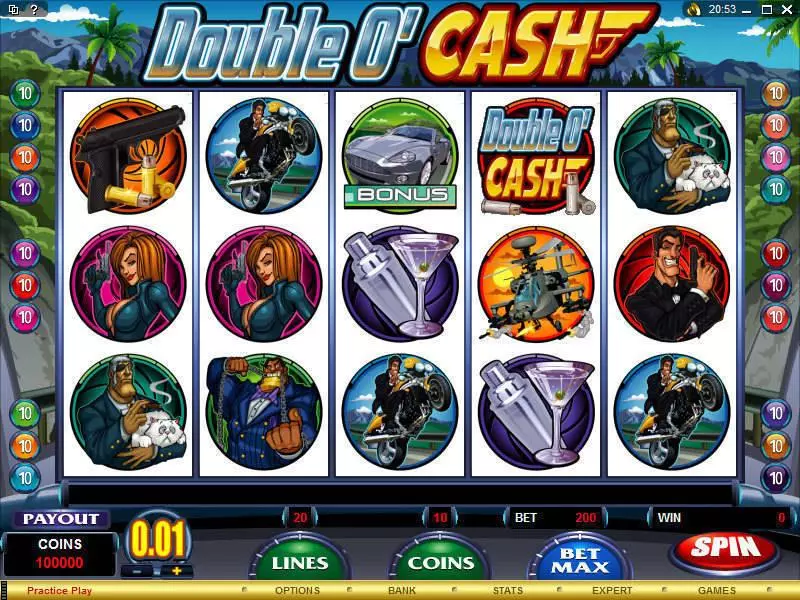 Double O'Cash Fun Slot Game made by Microgaming with 5 Reel and 25 Line