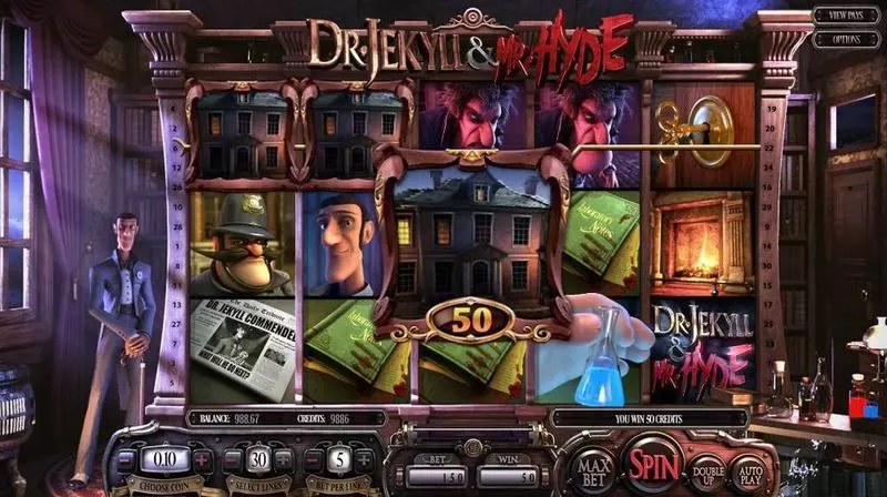 Dr. Jekyll & Mr.Hyde Fun Slot Game made by BetSoft with 5 Reel and 30 Line