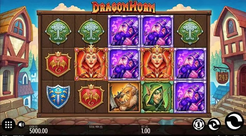 Dragon Horn Fun Slot Game made by Thunderkick with 5 Reel and 243 Line