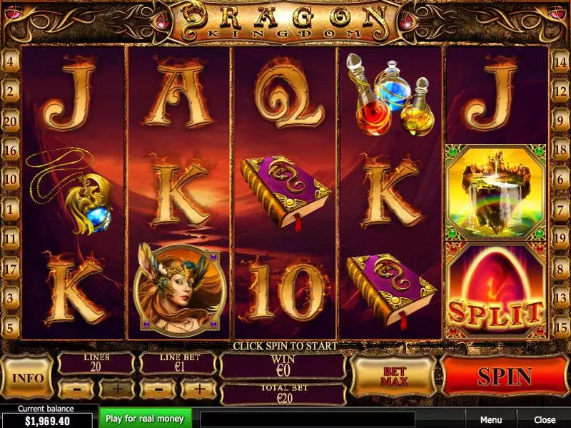 Dragon Kingdom Fun Slot Game made by PlayTech with 5 Reel and 20 Line