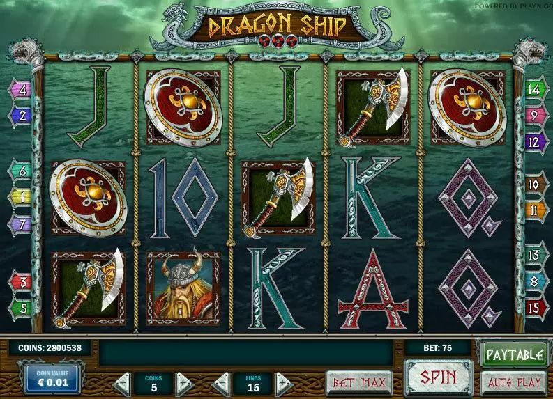 Dragon Ship Fun Slot Game made by Play'n GO with 5 Reel and 15 Line
