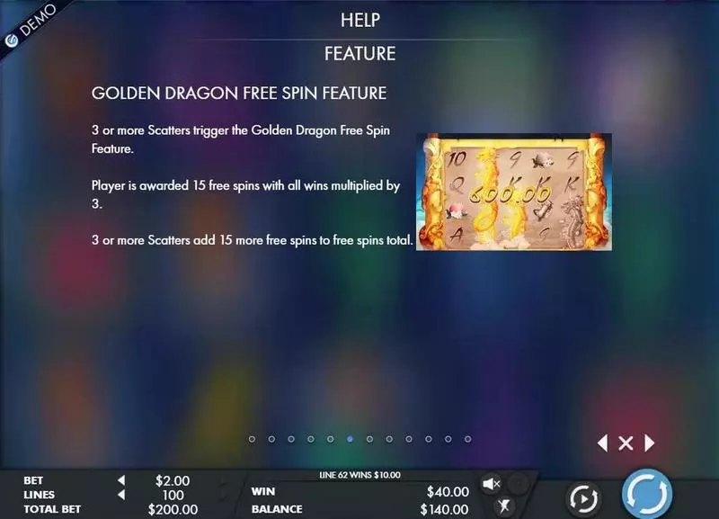 Dragons Scroll Fun Slot Game made by Genesis with 5 Reel and 100 Line