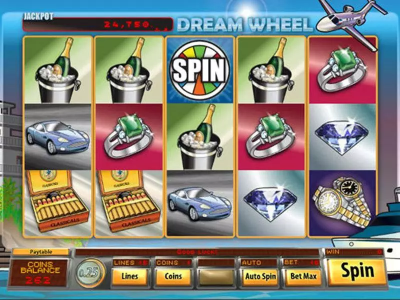 Dream Wheel Video Fun Slot Game made by Saucify with 5 Reel and 15 Line