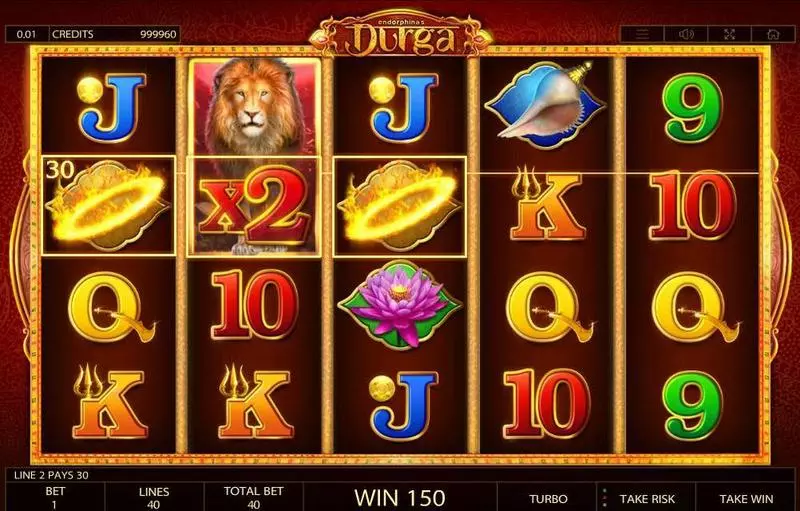Durga Fun Slot Game made by Endorphina with 5 Reel and 40 Line