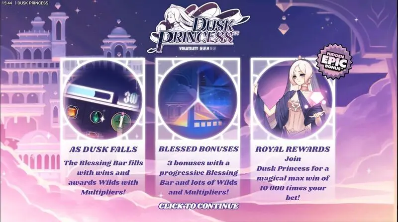 Dusk Princess Fun Slot Game made by Hacksaw Gaming  