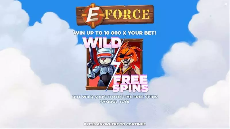 E-Force  Fun Slot Game made by Yggdrasil with 5 Reel and 243 Line