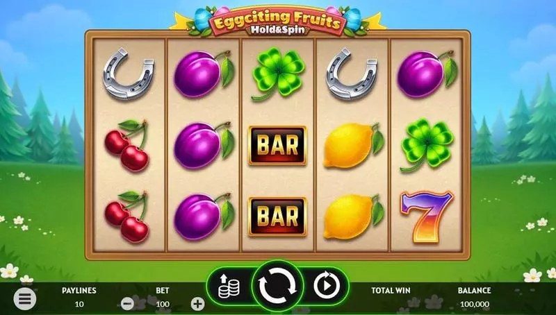 Eggciting Fruits – Hold&Spin Fun Slot Game made by Apparat Gaming with 5 Reel and 10 Line