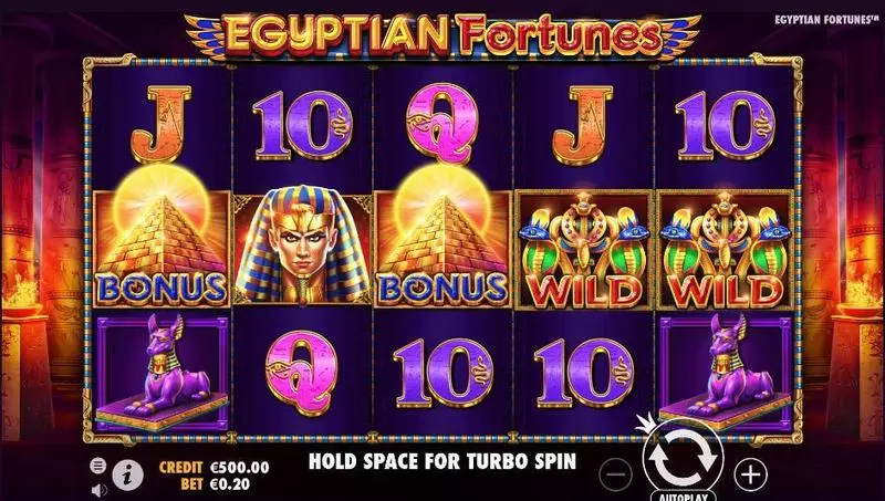 Egyptian Fortunes Fun Slot Game made by Pragmatic Play with 5 Reel and 20 Line