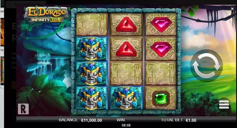 El Dorado Infinity Reels Fun Slot Game made by ReelPlay with 4 Reel and Infinity
