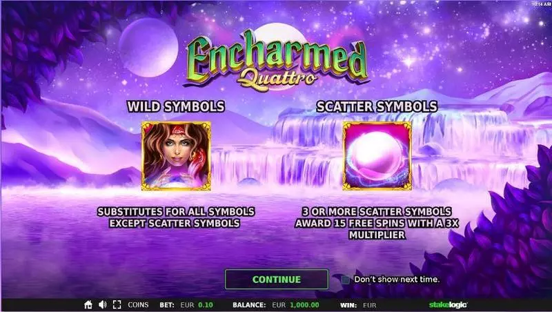 Encharmed Quattro Fun Slot Game made by StakeLogic with 5 Reel and 5 Line