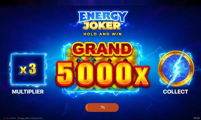 Energy Joker - Hold and Win Fun Slot Game made by Playson with 5 Reel and 5 Line