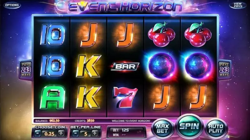 Event Horizon Fun Slot Game made by BetSoft with 5 Reel and 25 Line