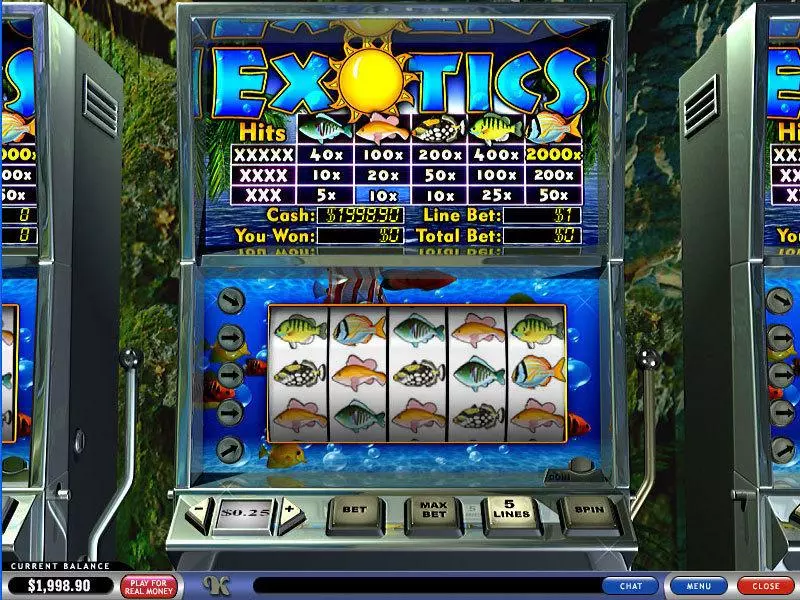 Exotics Fun Slot Game made by PlayTech with 5 Reel and 5 Line
