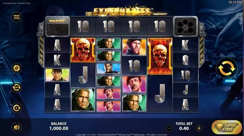 Expendables Megaways Fun Slot Game made by StakeLogic with 5 Reel and 117649 Lines