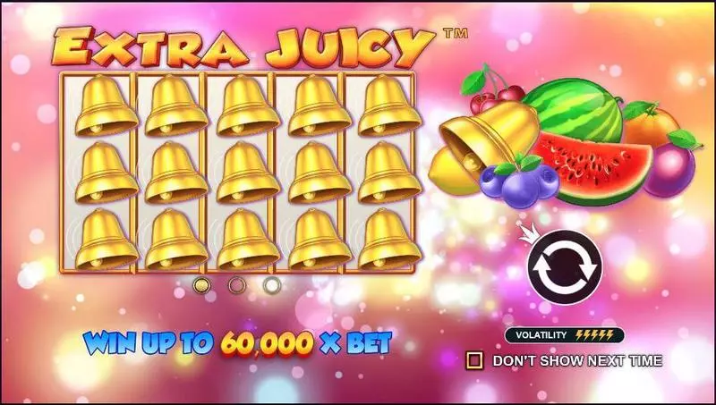 Extra Juicy Fun Slot Game made by Pragmatic Play with 5 Reel and 10 Line
