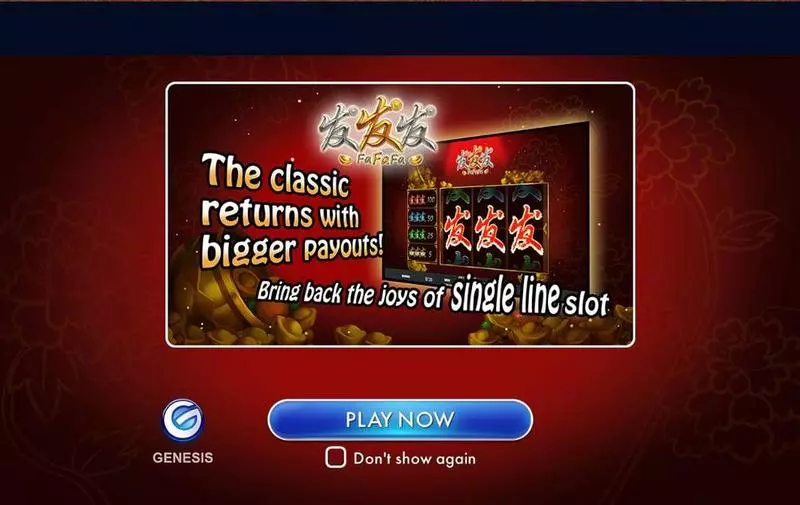 Fa Fa Fa Fun Slot Game made by Genesis with 3 Reel and 1 Line