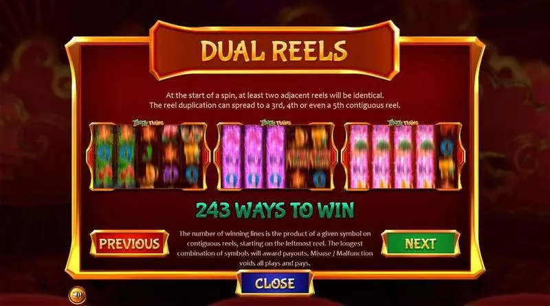 Fa-Fa Twins Fun Slot Game made by BetSoft with 5 Reel and 243 Line