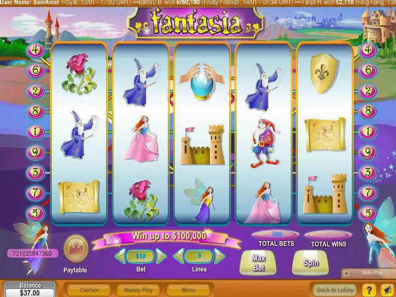Fantasia Fun Slot Game made by NeoGames with 5 Reel and 9 Line