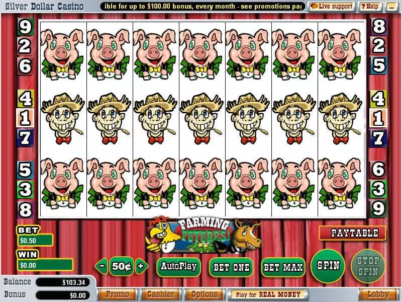Farming Futures Fun Slot Game made by WGS Technology with 7 Reel and 9 Line