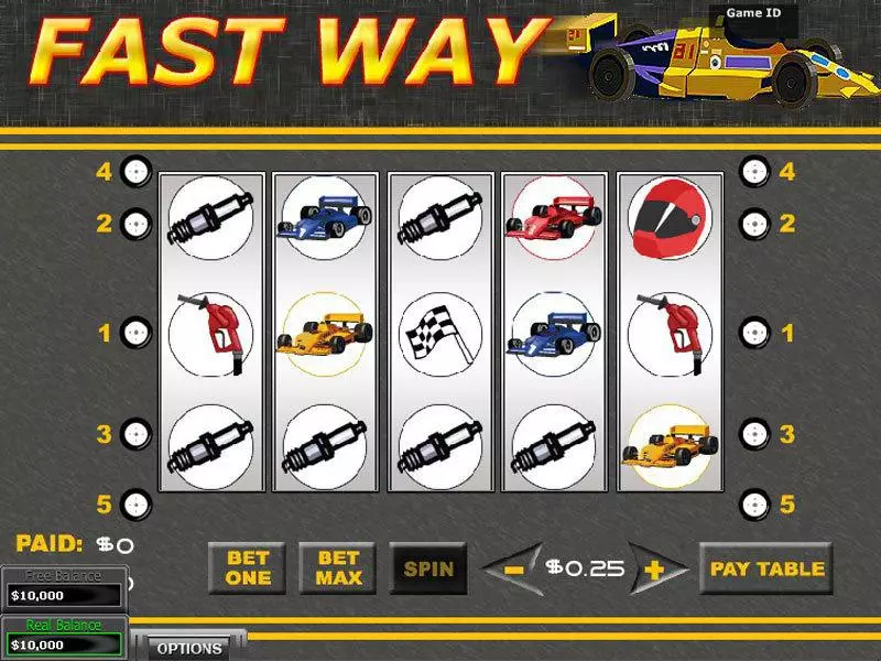 Fast Way Fun Slot Game made by DGS with 5 Reel and 5 Line