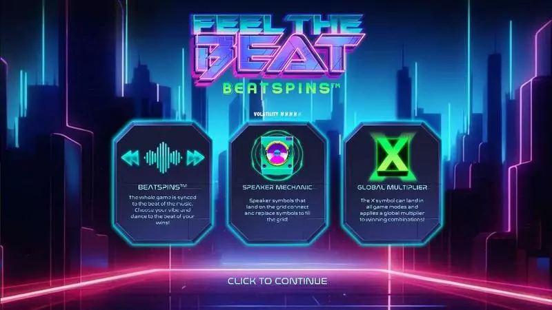 Feel the Beat Fun Slot Game made by Hacksaw Gaming with 5 Reel and 27 Line
