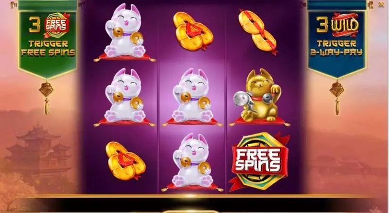 Feng Shui Kitties Fun Slot Game made by Booming Games with 3 Reel and 10 Line