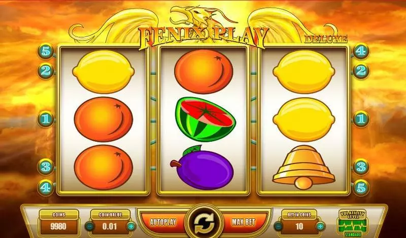 Fenix Play Deluxe Fun Slot Game made by Wazdan with 3 Reel and 5 Line