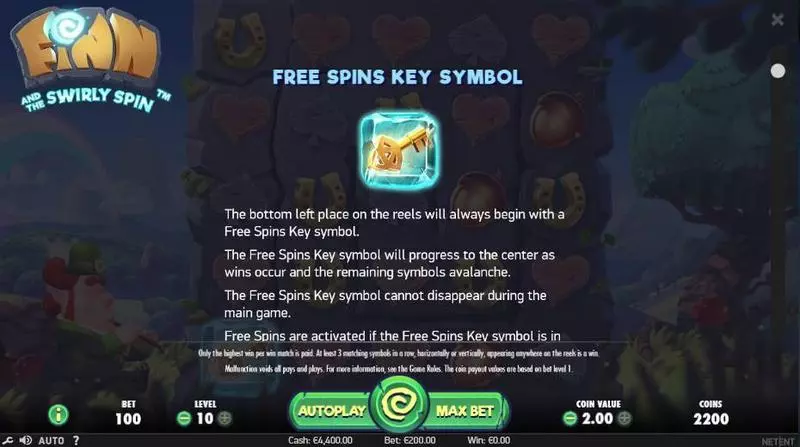 Finn and the Swirly Spin Fun Slot Game made by NetEnt with 5 Reel 